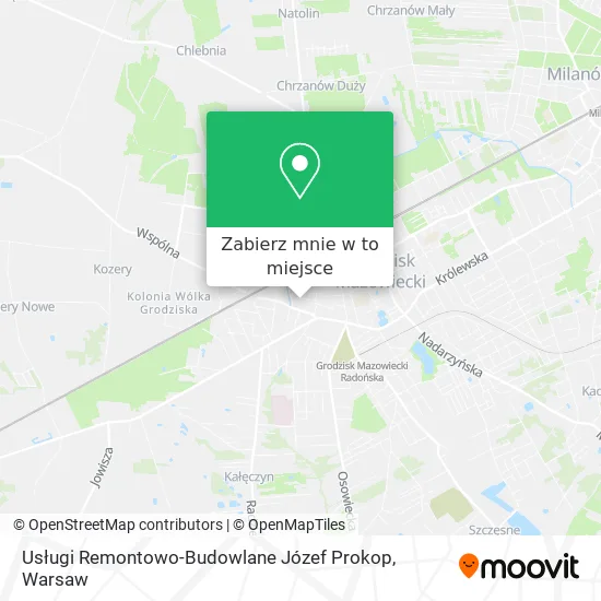 Mapa Usługi Remontowo-Budowlane Józef Prokop