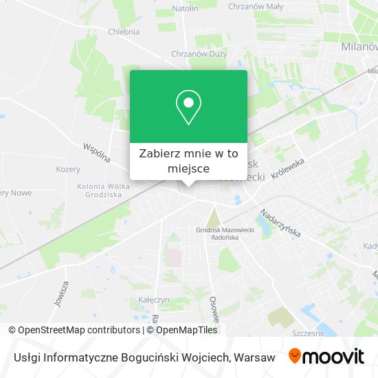 Mapa Usłgi Informatyczne Boguciński Wojciech