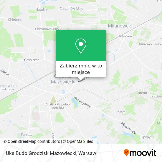 Mapa Uks Budo Grodzisk Mazowiecki