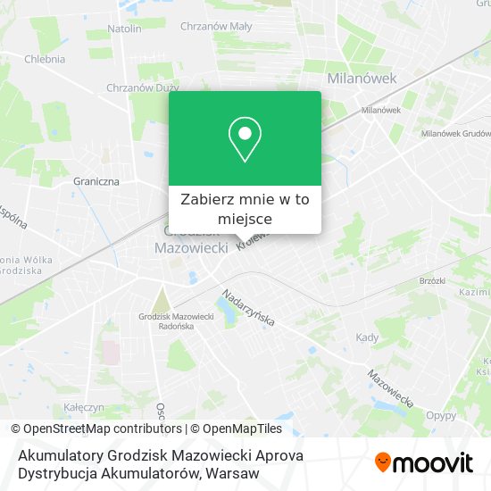 Mapa Akumulatory Grodzisk Mazowiecki Aprova Dystrybucja Akumulatorów