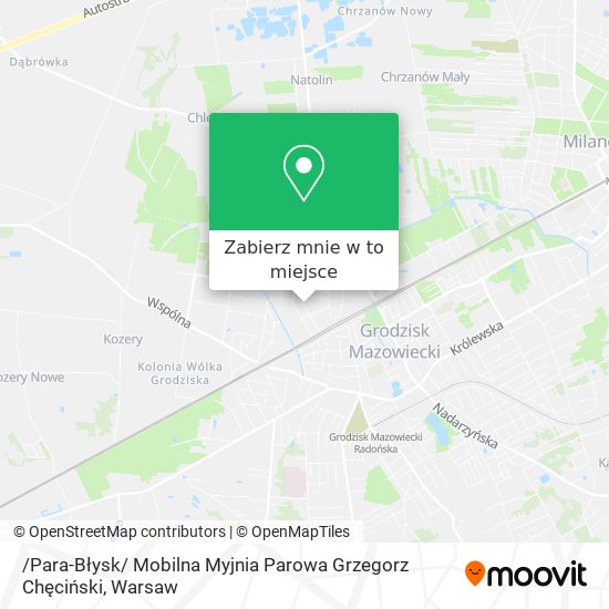 Mapa /Para-Błysk/ Mobilna Myjnia Parowa Grzegorz Chęciński