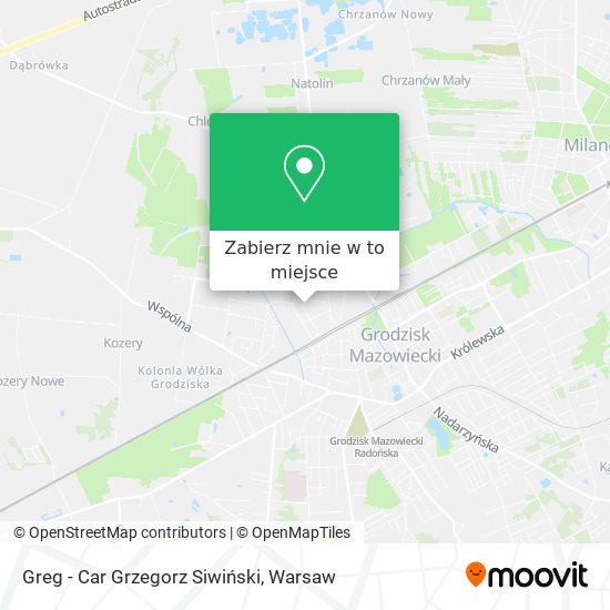 Mapa Greg - Car Grzegorz Siwiński