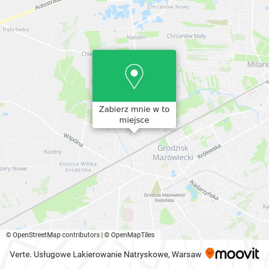 Mapa Verte. Usługowe Lakierowanie Natryskowe