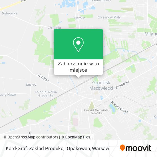 Mapa Kard-Graf. Zakład Produkcji Opakowań