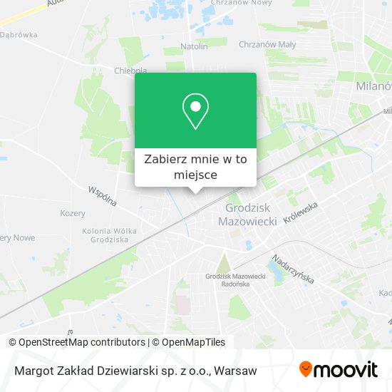 Mapa Margot Zakład Dziewiarski sp. z o.o.