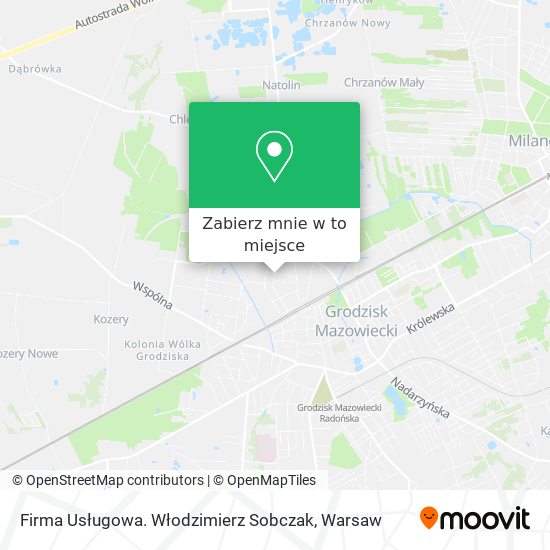 Mapa Firma Usługowa. Włodzimierz Sobczak