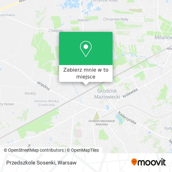 Mapa Przedszkole Sosenki