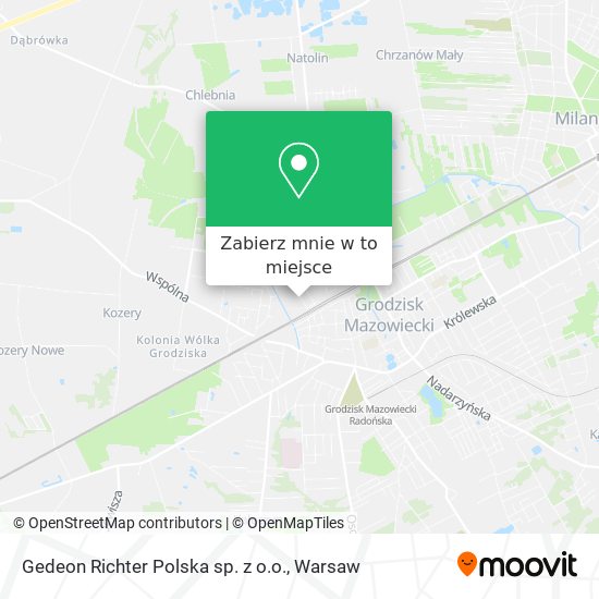 Mapa Gedeon Richter Polska sp. z o.o.