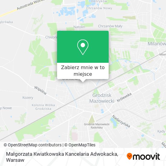 Mapa Małgorzata Kwiatkowska Kancelaria Adwokacka