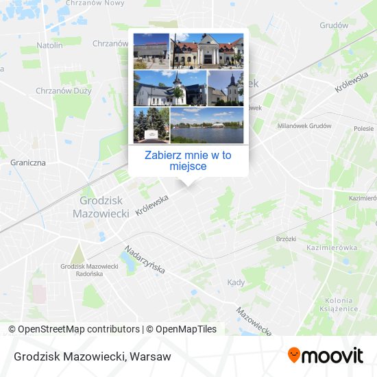 Mapa Grodzisk Mazowiecki