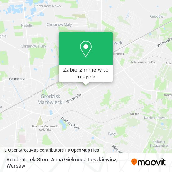 Mapa Anadent Lek Stom Anna Gielmuda Leszkiewicz