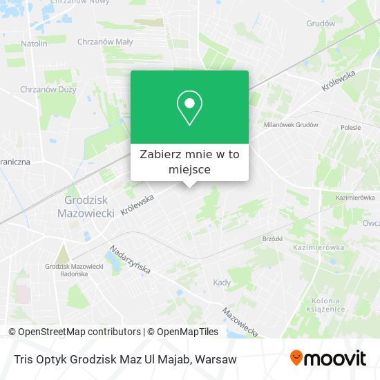 Mapa Tris Optyk Grodzisk Maz Ul Majab