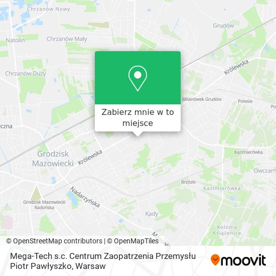 Mapa Mega-Tech s.c. Centrum Zaopatrzenia Przemysłu Piotr Pawłyszko