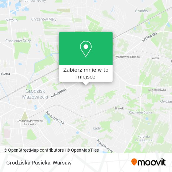 Mapa Grodziska Pasieka