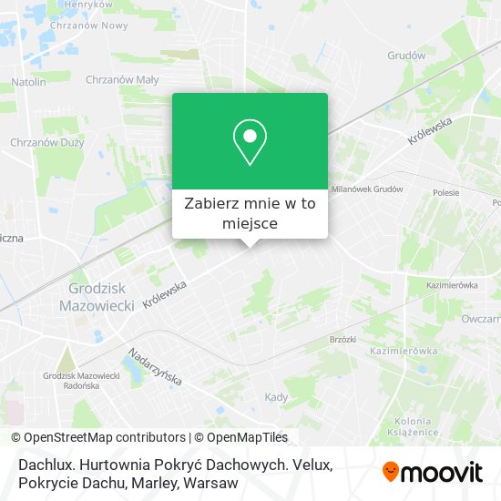 Mapa Dachlux. Hurtownia Pokryć Dachowych. Velux, Pokrycie Dachu, Marley