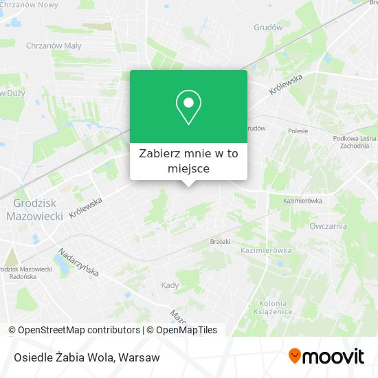 Mapa Osiedle Żabia Wola