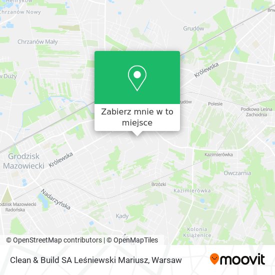 Mapa Clean & Build SA Leśniewski Mariusz