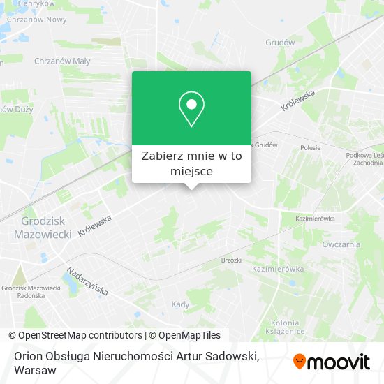 Mapa Orion Obsługa Nieruchomości Artur Sadowski