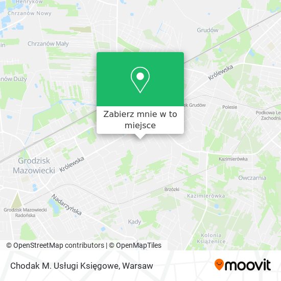 Mapa Chodak M. Usługi Księgowe