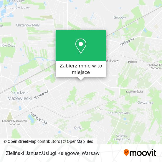 Mapa Zieliński Janusz.Usługi Księgowe