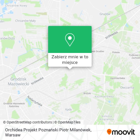 Mapa Orchidea Projekt Poznański Piotr Milanówek