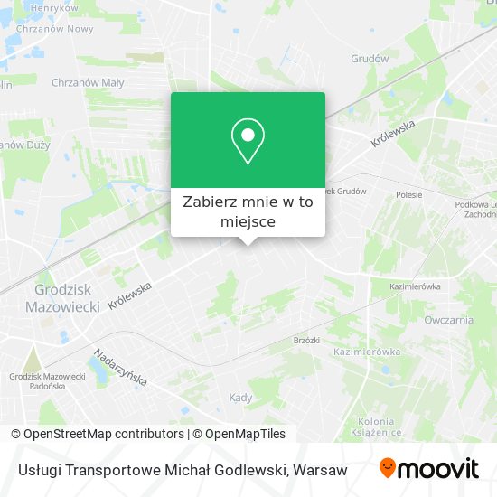 Mapa Usługi Transportowe Michał Godlewski