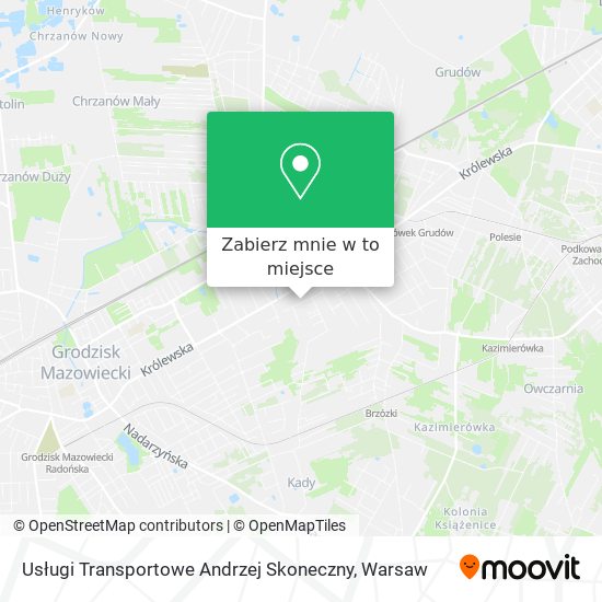 Mapa Usługi Transportowe Andrzej Skoneczny