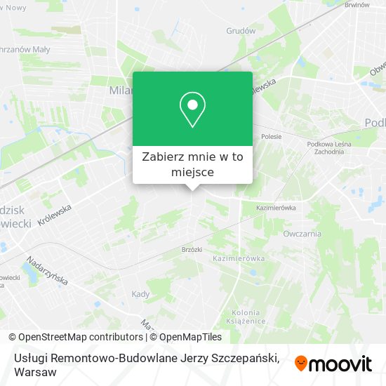 Mapa Usługi Remontowo-Budowlane Jerzy Szczepański