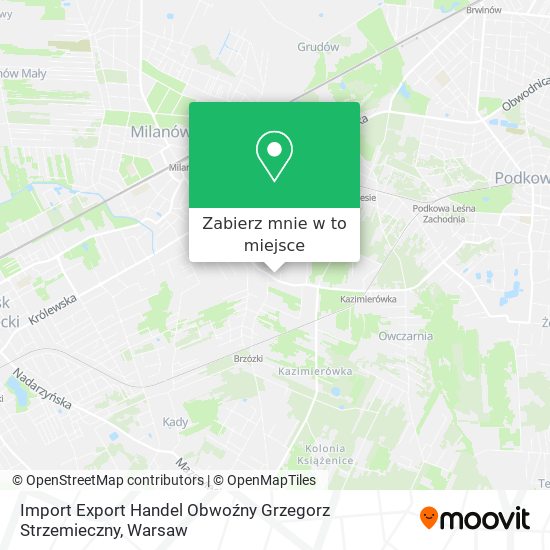 Mapa Import Export Handel Obwoźny Grzegorz Strzemieczny