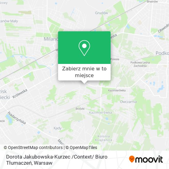 Mapa Dorota Jakubowska-Kurzec /Context/ Biuro Tłumaczeń