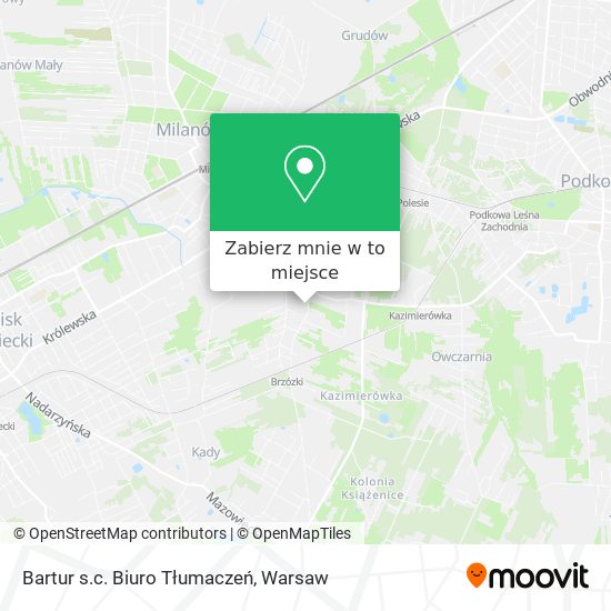 Mapa Bartur s.c. Biuro Tłumaczeń