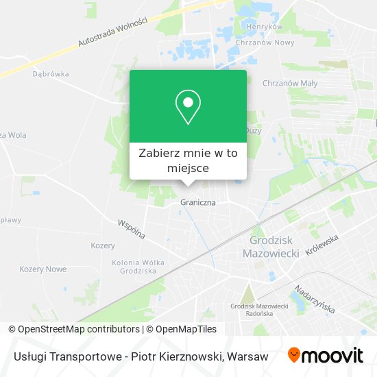 Mapa Usługi Transportowe - Piotr Kierznowski