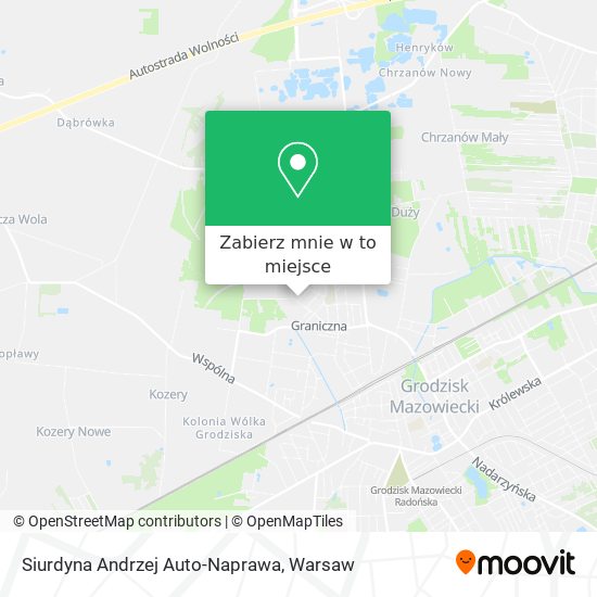 Mapa Siurdyna Andrzej Auto-Naprawa