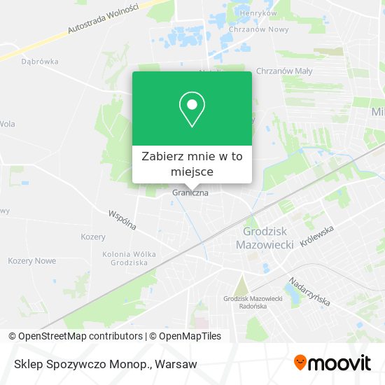 Mapa Sklep Spozywczo Monop.