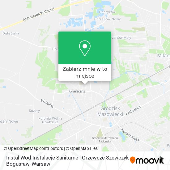 Mapa Instal Wod Instalacje Sanitarne i Grzewcze Szewczyk Bogusław