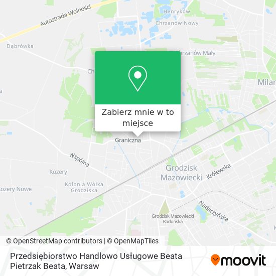 Mapa Przedsiębiorstwo Handlowo Usługowe Beata Pietrzak Beata