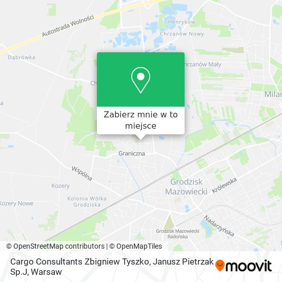 Mapa Cargo Consultants Zbigniew Tyszko, Janusz Pietrzak Sp.J