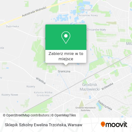 Mapa Sklepik Szkolny Ewelina Trzcińska