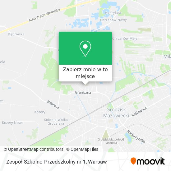 Mapa Zespół Szkolno-Przedszkolny nr 1