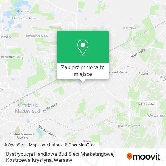 Mapa Dystrybucja Handlowa Bud Sieci Marketingowej Kostrzewa Krystyna