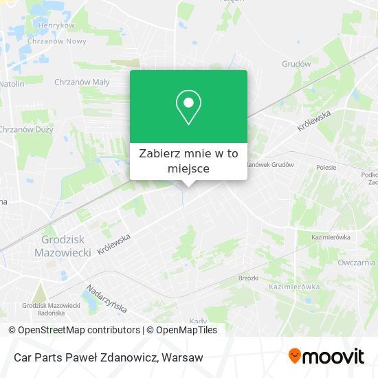 Mapa Car Parts Paweł Zdanowicz