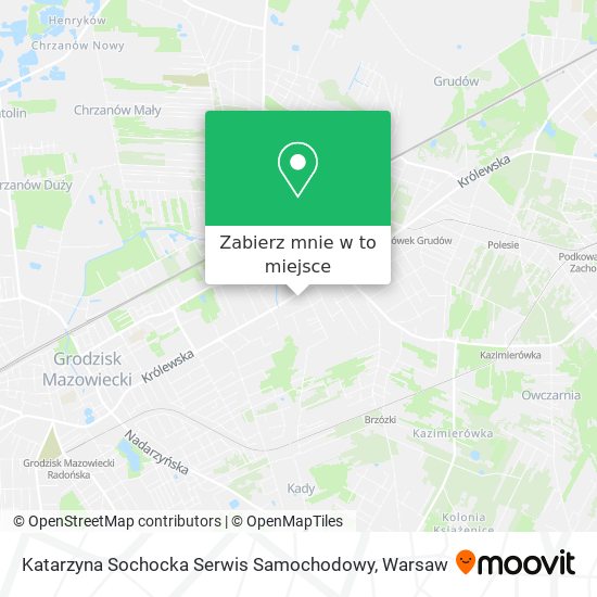 Mapa Katarzyna Sochocka Serwis Samochodowy