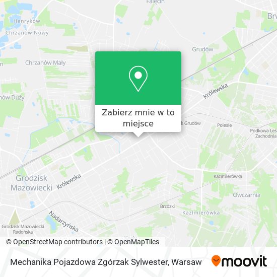 Mapa Mechanika Pojazdowa Zgórzak Sylwester