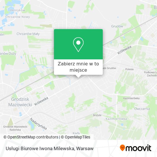 Mapa Usługi Biurowe Iwona Milewska