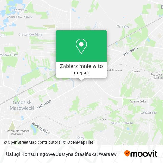 Mapa Usługi Konsultingowe Justyna Stasińska