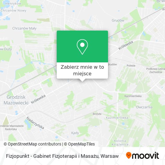 Mapa Fizjopunkt - Gabinet Fizjoterapii i Masażu