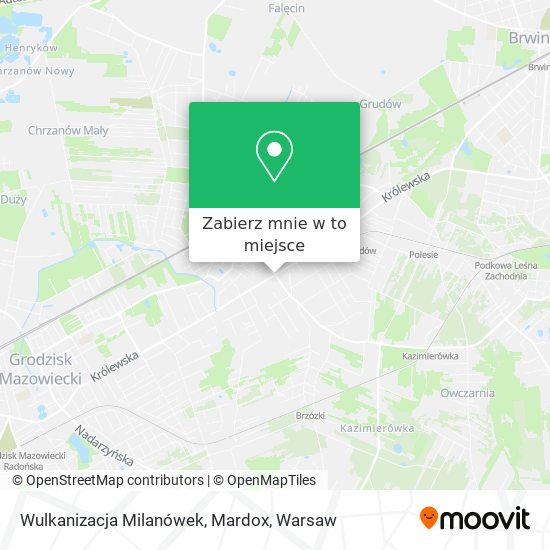 Mapa Wulkanizacja Milanówek, Mardox