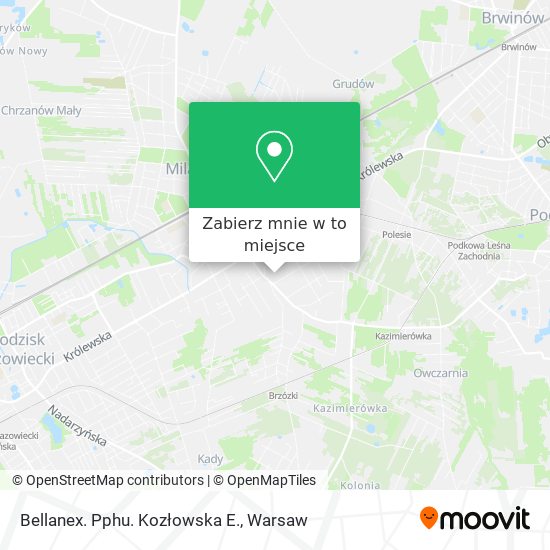 Mapa Bellanex. Pphu. Kozłowska E.