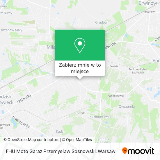 Mapa FHU Moto Garaż Przemysław Sosnowski