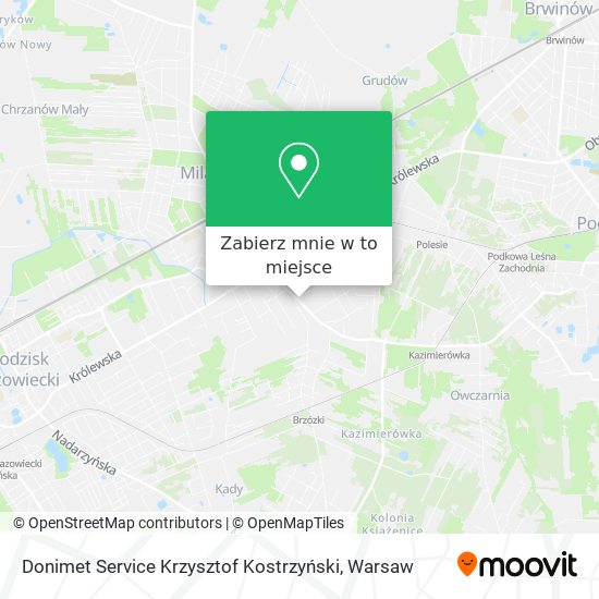 Mapa Donimet Service Krzysztof Kostrzyński